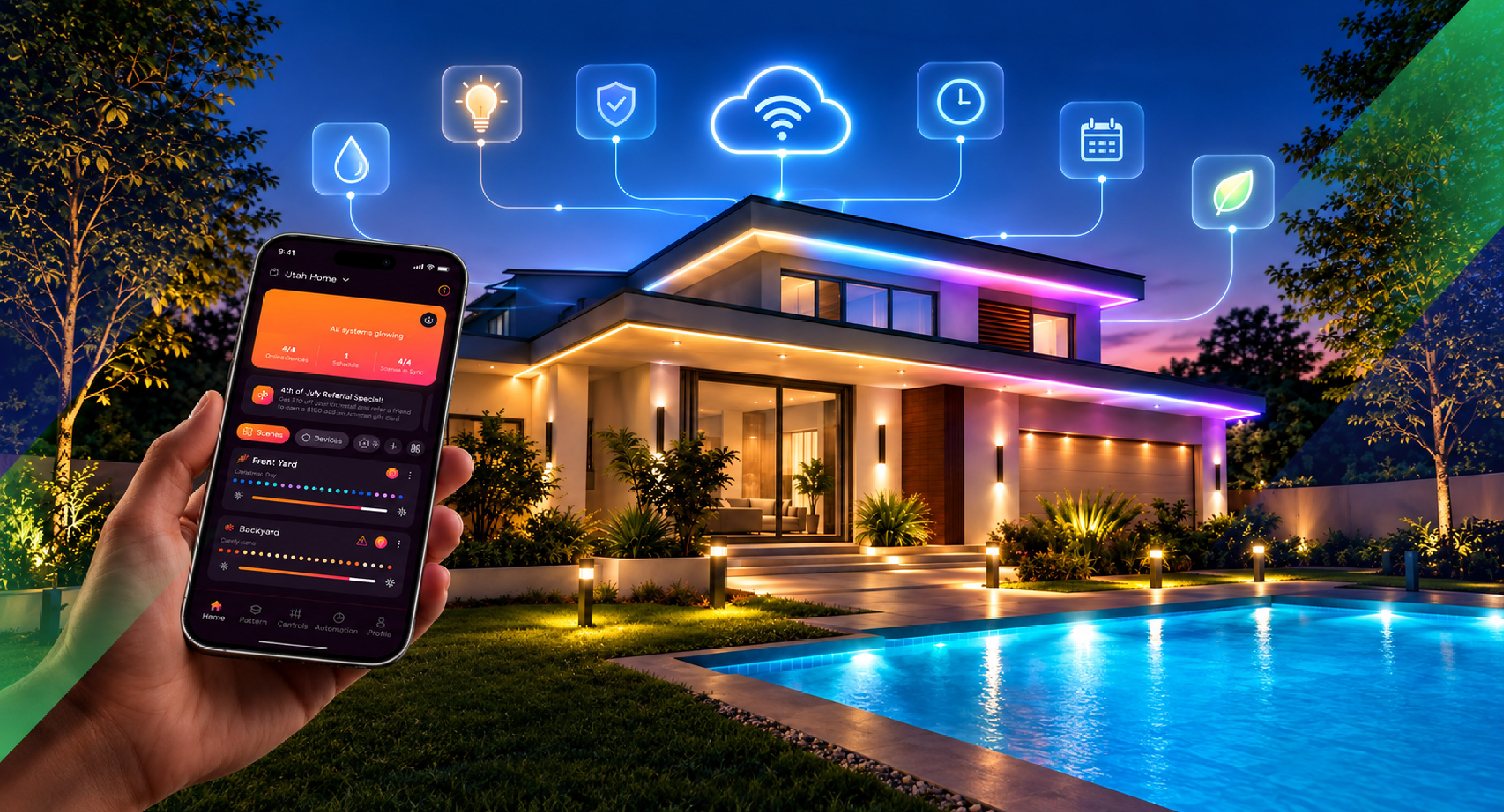 Smart Exterior Lighting Powered by Automation and IoT