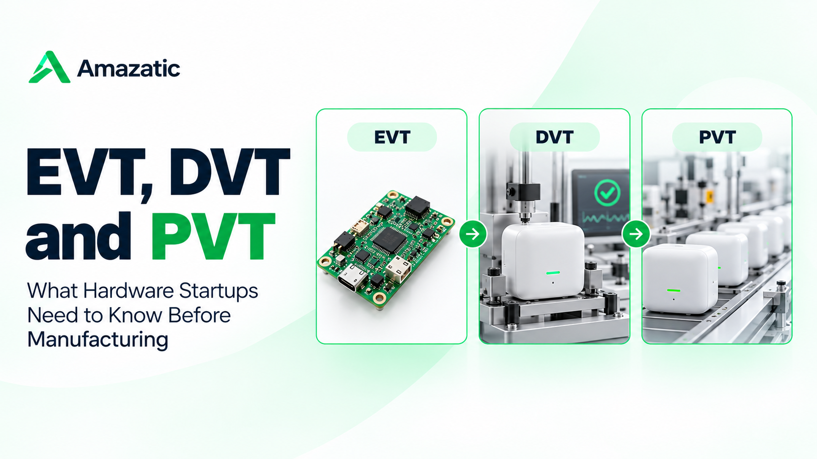 EVT, DVT and PVT: What Hardware Startups Need to Know Before Manufacturing